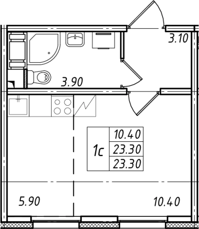 Купить квартиру на улице Александровская в Всеволожске. Вариант № 4038445, 0, площадь -  квм, цена 4252355 рублей