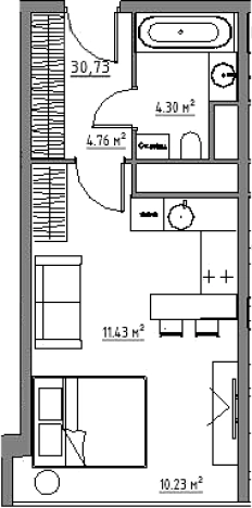 Купить Студию в районе Расторгуево в Видном. Вариант № 3569554, 0, площадь -  квм, цена 6805558 рублей