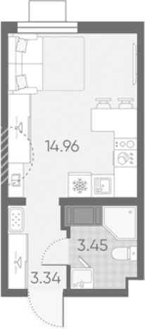 Купить Студию в новостройках в ЖК Морская миля в Санкт-Петербурге. Вариант № 6889709, 0, площадь -  квм, цена 6835002 рублей