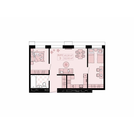 Купить трехкомнатную квартиру в ЖК Залив в Владивостоке. Вариант № 6056631, 0, площадь -  квм, цена 11341479 рублей