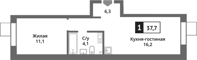 Купить двухкомнатную квартиру на улице Соловьиная в Красногорске. Вариант № 119807, 0, площадь -  квм, цена 6963911 рублей