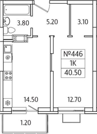 Купить квартиру в ЖК Видный Берег 2.0 в Московской области. Вариант № 129272, 0, площадь -  квм, цена 6738232 рублей