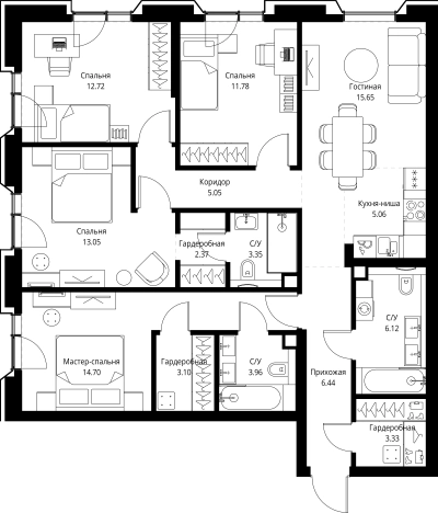 Купить квартиру у метро ВДНХ в Москве. Вариант № 10613443, 0, площадь - квм, цена 71251572 рублей