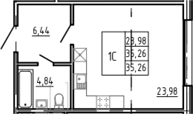 Купить квартиру в новостройках в районе исторический  Разлив в Санкт-Петербурге. Вариант № 85753, 0, площадь -  квм, цена 14775703 рублей