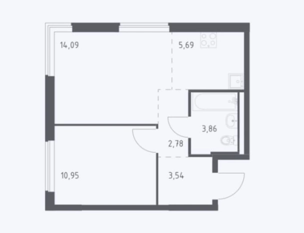 Купить двухкомнатную квартиру в новостройках на улице Проектируемый проезд № 6415 в Москве. Вариант № 3768599, 0, площадь -  квм, цена 7990000 рублей