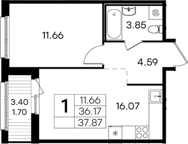 Купить двухкомнатную квартиру в новостройках у метро Парнас в Санкт-Петербурге. Вариант № 4807003, 0, площадь -  квм, цена 8759999 рублей