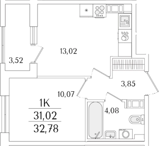 Купить однокомнатную квартиру у метро Бухарестская в Санкт-Петербурге. Вариант № 6258015, 0, площадь -  квм, цена 12063763 рублей