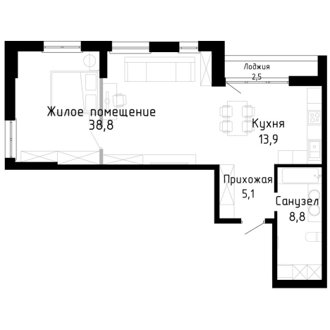 Купить квартиру на улице Лесопитомник в Владивостоке. Вариант № 9857562, 0, площадь -  квм, цена 11605800 рублей