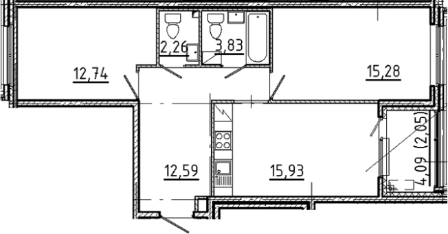 Купить трехкомнатную квартиру в ЖК N8 в Санкт-Петербурге. Вариант № 5550734, 0, площадь -  квм, цена 32521395 рублей