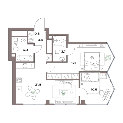 Купить квартиру у метро Яхромская в Москве. Вариант № 3970831, 0, площадь -  квм, цена 32529258 рублей