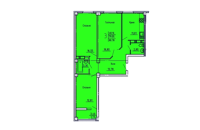 Купить квартиру на вторичке в ЖК Жилой комплекс "Арбековская застава" в Пензе. Вариант № 8918537, 0, площадь -  квм, цена 6260450 рублей