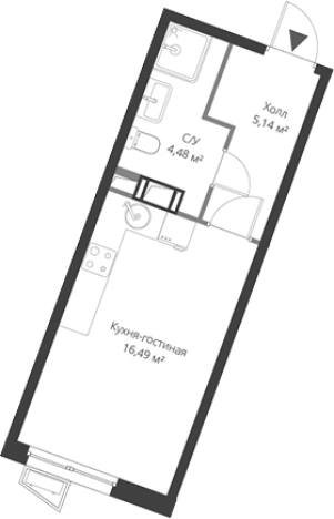 Купить Студию в новостройках в ЖК Veren Nort Сертолово в Сертолове. Вариант № 6055547, 0, площадь -  квм, цена 4184679 рублей