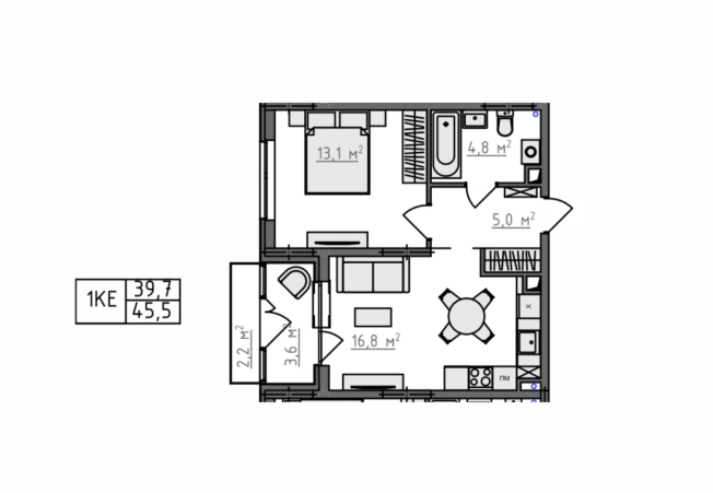 Купить однокомнатную квартиру в новостройках в ЖК Квартал Новаторов в Владимире. Вариант № 130626, 4, площадь -  квм, цена 4553280 рублей