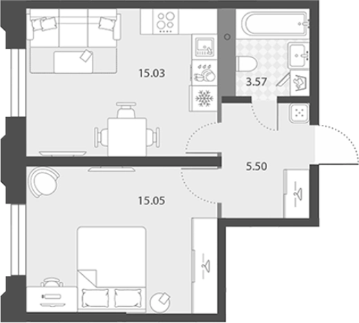 Купить двухкомнатную квартиру в новостройках в ЖК Цивилизация на Неве в Санкт-Петербурге. Вариант № 7851444, 0, площадь -  квм, цена 12395751 рублей