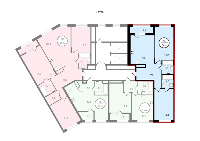 Купить квартиру в новостройках в ЖК UNO в Владимире. Вариант № 148563, 1, площадь -  квм, цена 10458850 рублей