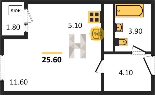Купить Студию в новостройках в ЖК Васнецово в Ижевске. Вариант № 68499, 0, площадь -  квм, цена 2180000 рублей