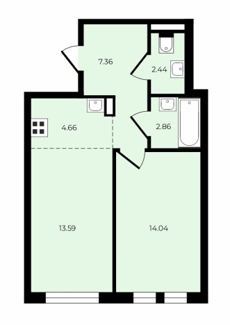 Купить квартиру в Москве. Вариант № 9464147, 0, площадь -  квм, цена 9750000 рублей