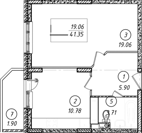 Купить однокомнатную квартиру у метро Бунинская аллея в Подольске. Вариант № 119655, 0, площадь -  квм, цена 5935379 рублей