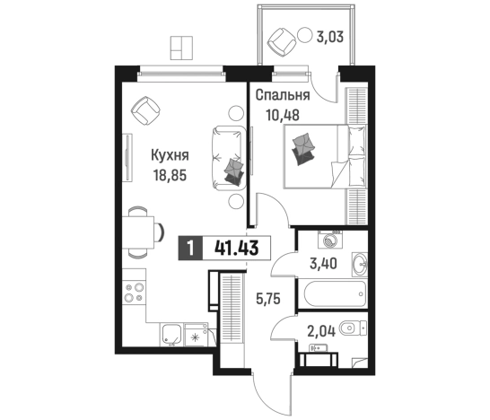 Купить двухкомнатную квартиру на вторичке в Мурине. Вариант № 6867103, 0, площадь -  квм, цена 7989392 рублей