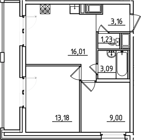 Купить трехкомнатную квартиру у метро Девяткино в Санкт-Петербурге. Вариант № 7790286, 0, площадь -  квм, цена 10983870 рублей
