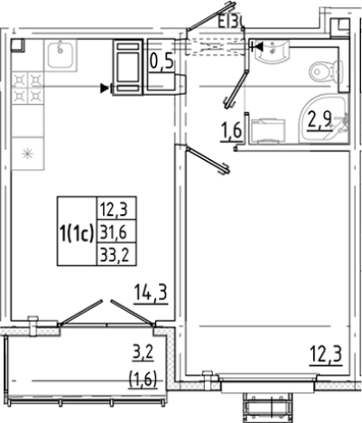 Купить двухкомнатную квартиру в новостройках в ЖК Цветной город в Санкт-Петербурге. Вариант № 8086538, 0, площадь -  квм, цена 6117664 рублей