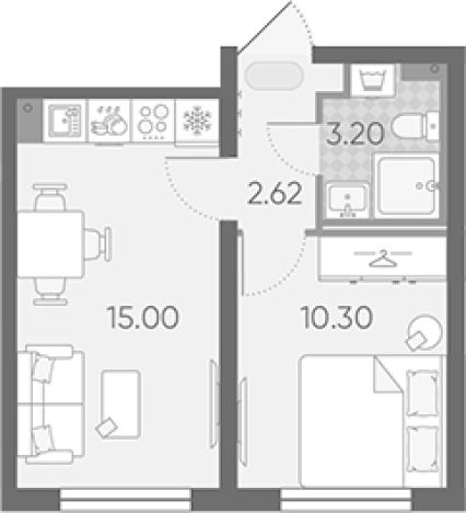 Купить квартиру в новостройках в ЖК Ручьи 2 в Санкт-Петербурге. Вариант № 7606471, 0, площадь -  квм, цена 7086600 рублей
