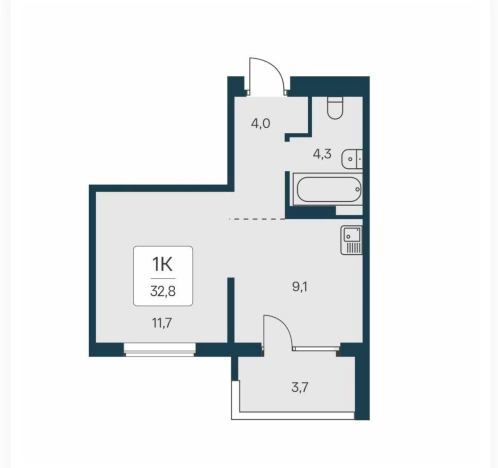 Купить Студию в Новосибирской области. Вариант № 8665433, 0, площадь -  квм, цена 4255000 рублей