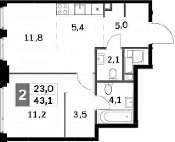 Купить квартиру в ЖК Sydney City в Москве. Вариант № 134733, 0, площадь - квм, цена 25693979.0000 рублей