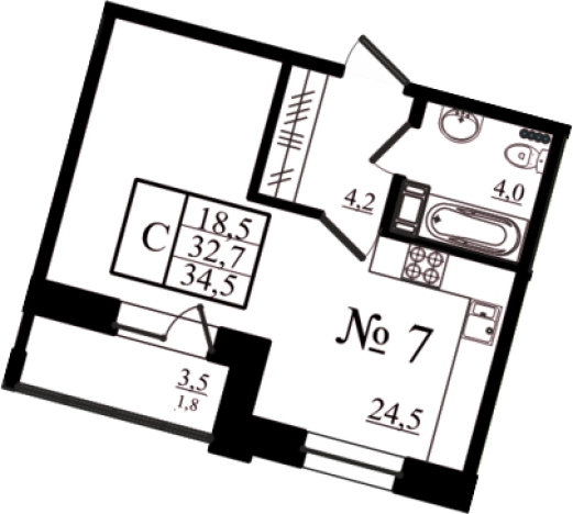 Купить Студию в новостройках на улице Красносельское шоссе в Гатчине. Вариант № 7259109, 0, площадь -  квм, цена 5884527 рублей