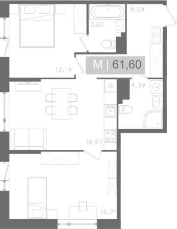 Купить трехкомнатную квартиру у метро Звёздная в Санкт-Петербурге. Вариант № 5564312, 0, площадь -  квм, цена 23122741 рублей