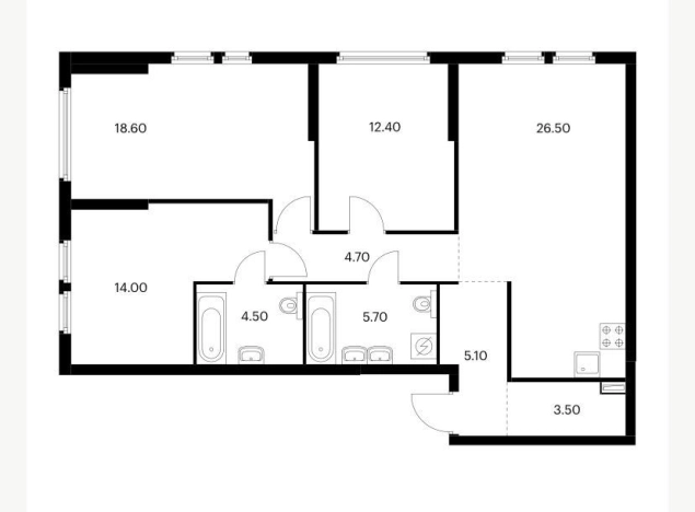 Купить квартиру в Москве. Вариант № 9343171, 0, площадь -  квм, цена 36000000 рублей