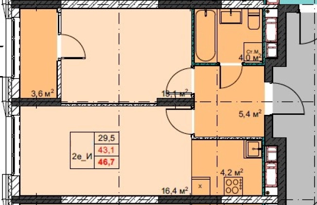 Купить двухкомнатную квартиру в ЖК Футурист в Владивостоке. Вариант № 1140789, 0, площадь -  квм, цена 11847790 рублей