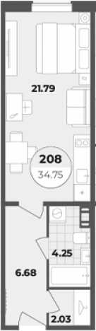 Купить Студию в новостройках в районе Центральный в Санкт-Петербурге. Вариант № 6855411, 0, площадь -  квм, цена 13208475 рублей