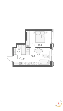 Купить квартиру в Москве. Вариант № 9813848, 8, площадь -  квм, цена 22990000 рублей
