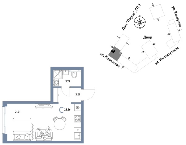 Купить квартиру в ЖК Страна.Парковая в Мытищах. Вариант № 10440737, 0, площадь -  квм, цена 12546667 рублей