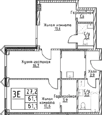 Купить квартиру в новостройках в районе Черёмушки в Москве. Вариант № 10306277, 0, площадь -  квм, цена 22906390 рублей