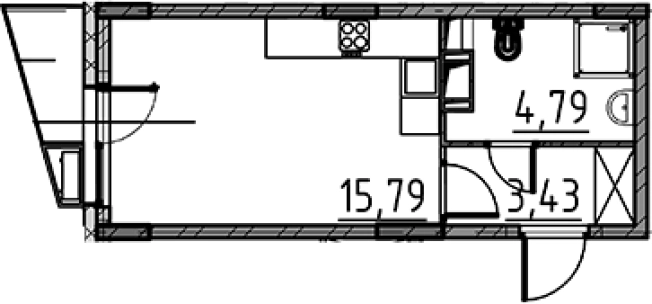 Купить Студию в ЖК Veren Nort Сертолово в Сертолове. Вариант № 8470083, 0, площадь -  квм, цена 4123953 рублей