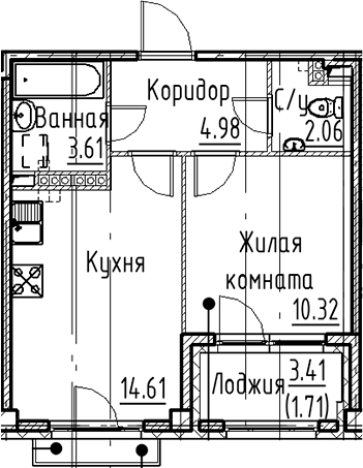 Купить двухкомнатную квартиру в новостройках в ЖК Кронфорт в Санкт-Петербурге. Вариант № 6830458, 0, площадь -  квм, цена 12059600 рублей