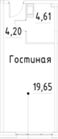 Купить Студию в новостройках на улице проспект Большевиков в Санкт-Петербурге. Вариант № 9327615, 0, площадь -  квм, цена 5844860 рублей