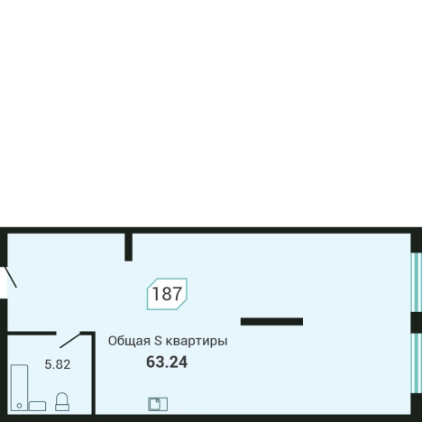 . Вариант № 72068, 0, площадь - 62.8 квм, цена 12116475 рублей