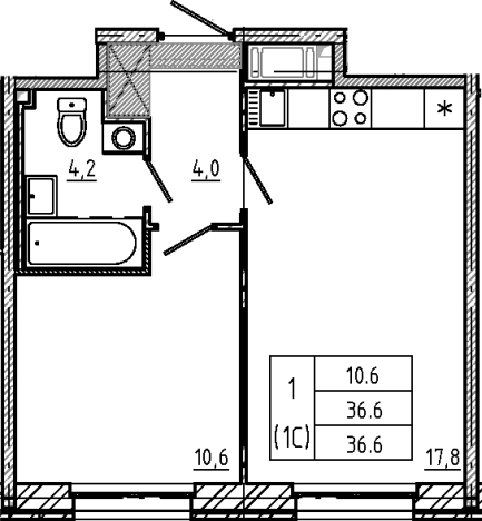 Купить двухкомнатную квартиру у метро Ладожская в Санкт-Петербурге. Вариант № 6243273, 0, площадь -  квм, цена 12655218 рублей