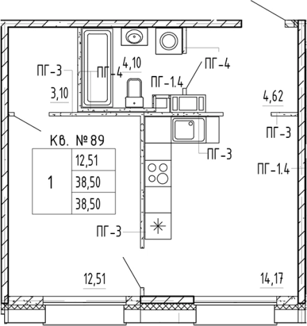 Купить однокомнатную квартиру в новостройках у метро Звёздная в Санкт-Петербурге. Вариант № 5585739, 0, площадь -  квм, цена 8123500 рублей