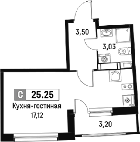 Купить Студию в ЖК Авиатор в Мурине. Вариант № 6211582, 0, площадь -  квм, цена 4969872 рублей