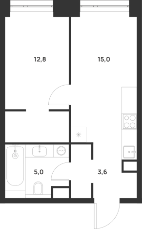 Купить однокомнатную квартиру в новостройках в районе Текстильщики в Москве. Вариант № 156536, 0, площадь -  квм, цена 22450150 рублей