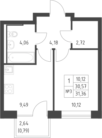 Купить однокомнатную квартиру в ЖК Живи! В Рыбацком в Санкт-Петербурге. Вариант № 6632243, 0, площадь -  квм, цена 8652833 рублей