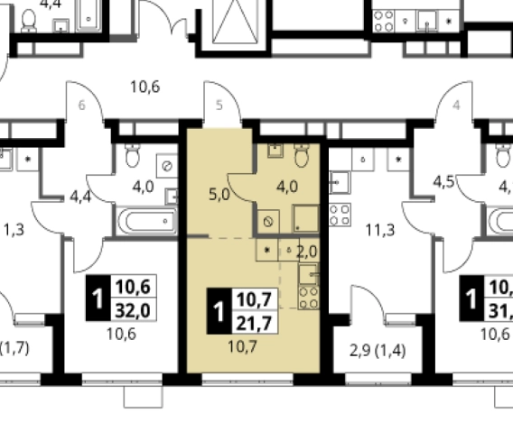 Купить квартиру в Москве. Вариант № 9572709, 7, площадь - квм, цена 11350000 рублей