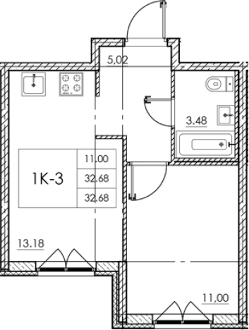 Купить квартиру в ЖК Стороны Света 2 в Ленинградской области. Вариант № 7790915, 0, площадь -  квм, цена 4771280 рублей