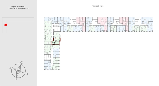 Купить однокомнатную квартиру в новостройках в ЖК UNO в Владимире. Вариант № 9563983, 1, площадь -  квм, цена 7594500 рублей