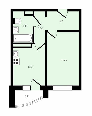 Купить квартиру на улице Нижняя Дуброва в Владимире. Вариант № 8174073, 13, площадь -  квм, цена 4950000 рублей