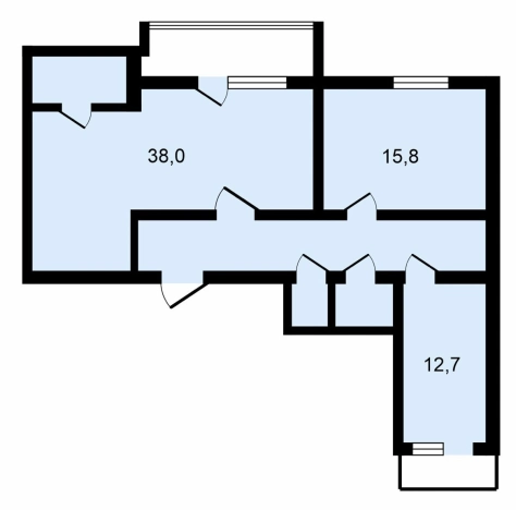 Купить квартиру на улице Центральная в Владимире. Вариант № 31872, 2, площадь -  квм, цена 12490000 рублей